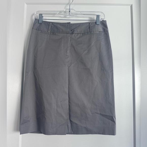 Ann Taylor Loft Gray Pencil A Line Skirt Size 2 - Picture 1 of 5